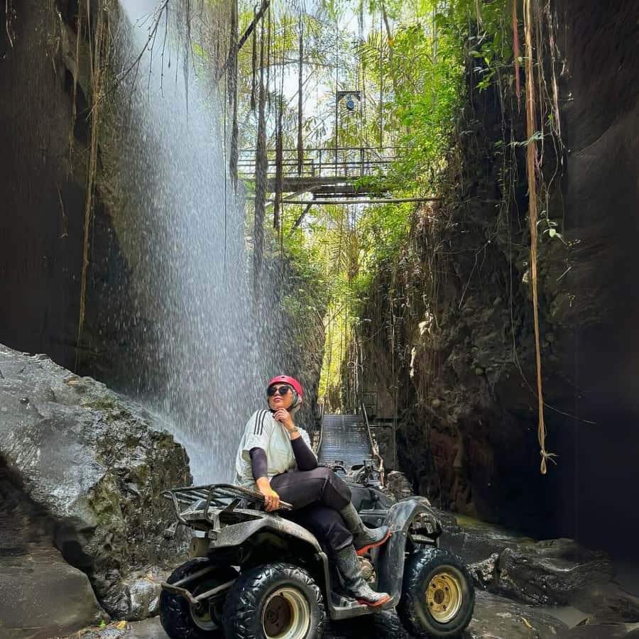 Ubud: Quad ATV Waterfalls & Barong Caves - What the quad ride really feels like on the trail