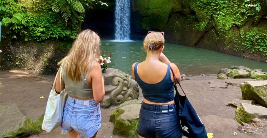 Ubud rice terrace, waterfall, and temple guided trip Bali - Waterfalls, Temple Water, and Rice Terraces in a Single Bali Day