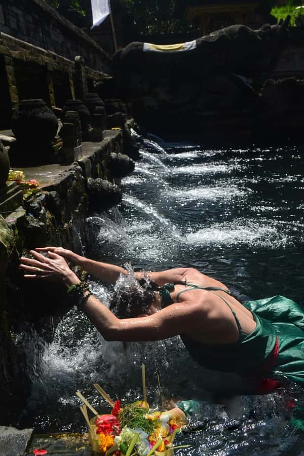 Ubud: Rice Terraces, Water Temple, & Waterfalls Private Tour - Kanto Lampo Waterfall: a 15-meter drop with real swim time