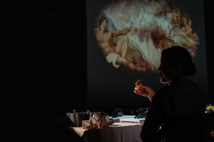 Ubud: Seven Paintings Immersive Fine Dining Show - Act 2 and 3: Banksy and Picasso Play with Texture on Your Fork