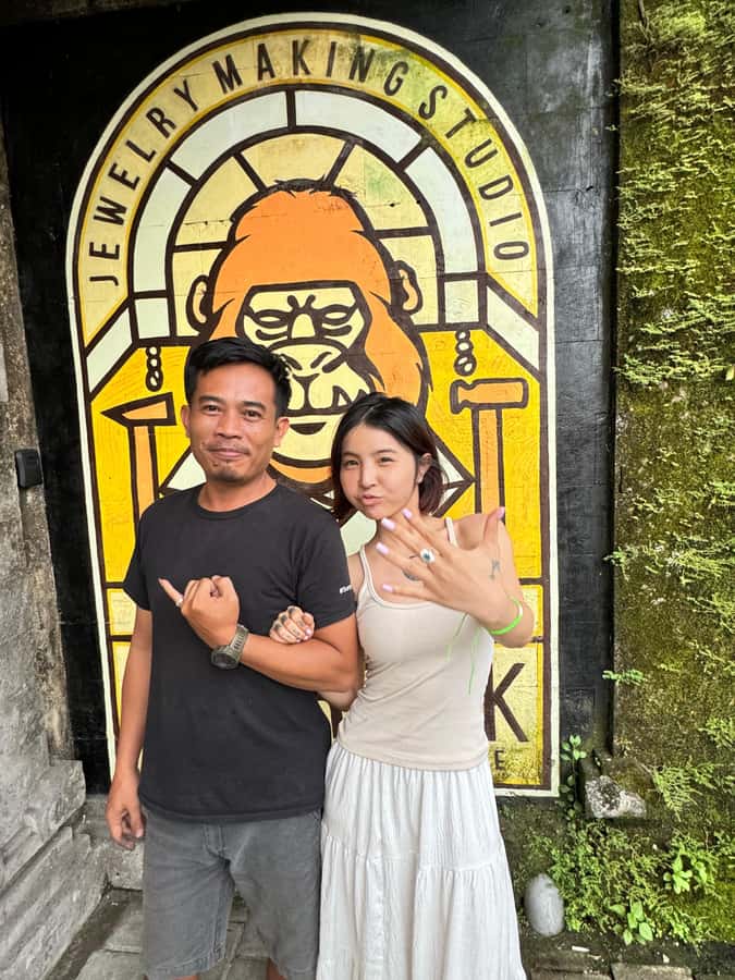 Ubud: Silver & Brass Jewelry Making at Monkey Crossing - The Monkey Forest Factor: A Fun Place to Make Something Real