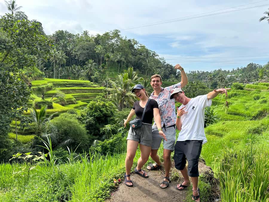 Ubud: Tirta Empul, Rice Terrace, Waterfall and Custom Tour - Tegalalang rice terraces: photos, steps, and the Subak irrigation lesson