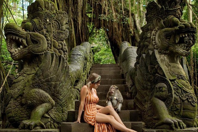 Ubud Tour with Swing, Temple, Monkey Forest, and Waterfall - The Craft Stops: Painting, Batik Weaving, Silver, and Wood Carving