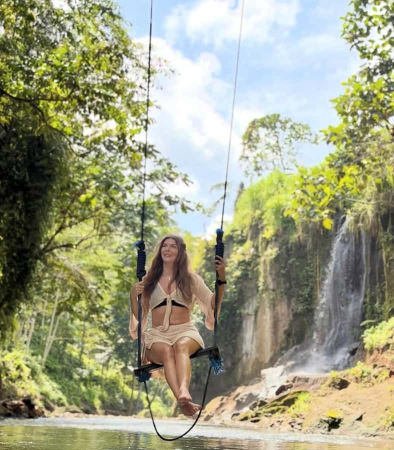 Ubud: Trekking Through Rivers & Forests to Three Waterfalls - Goa Rang Reng Waterfall: swimming, views, and an easy entry to the jungle