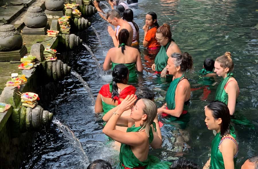 Ubud Village, Waterfall and Kintamani Volcano Private Tour - Tegenungan Waterfall: Clear Water Break in About an Hour