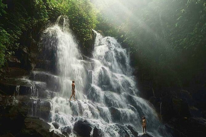 Ubud Waterfalls, Temple and Rice Terrace - Private Tour - Kanto Lampo Waterfall: Tiered Water and a Swim Moment