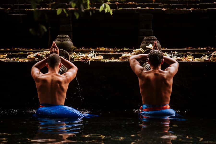 Ubud: Waterfalls & Temple with Rice Terrace Small-Group Tour - Tukad Cepung Waterfall: Rocky, Slippery, and Worth It